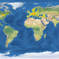 BOLDS: Map of specimen collection locations for <em>Salmonidae</em>